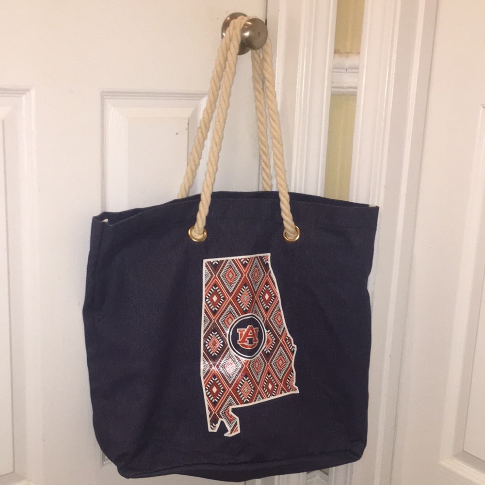 Alabama State AUburn University Rope Handle Tote
